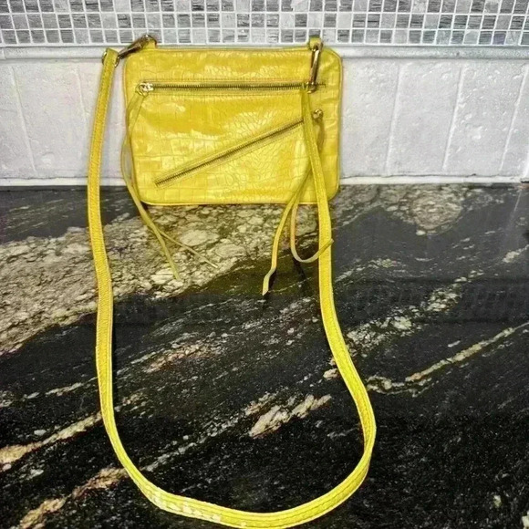 Rebecca Minkoff Handbags - Minkette by Rebecca Minkoff, Yellow, Zipper Crossbody Bag! See Description!